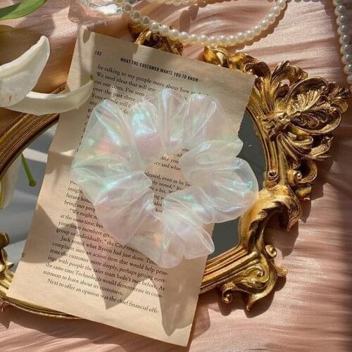 Concise Style Mesh Hair Band For Girls Party Birthday Women Elastic Hair Bands 6 Colors Girls Hair Accessories