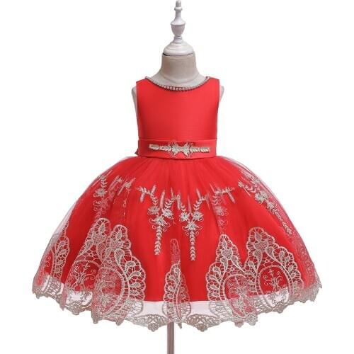 Summer hot sale girls princess dress children catwalk white embroidery dress Halloween children dress