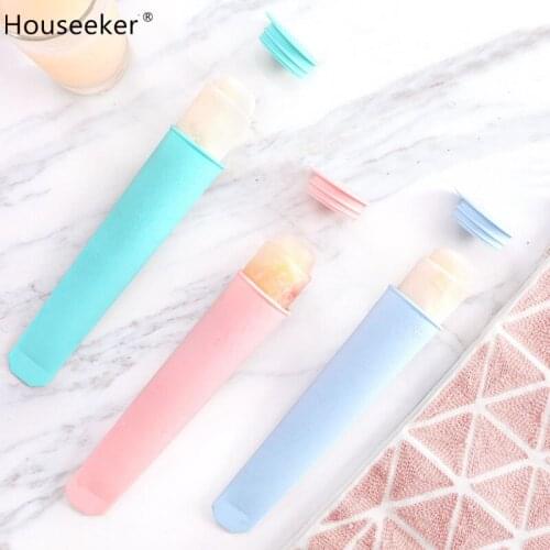 Summer Handheld Silicone Ice Popsicle Mold With Lid Homemade Ice Cream Mold Food Grad Lolly Mould