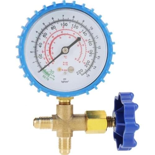 Hot Air Conditioning Refrigerant Recharge Pressure Gauge Manometer Fit for R410A R22 R134A R404A