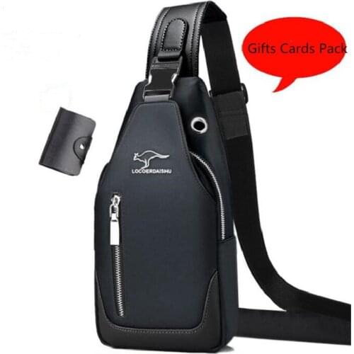 Mens Shoulder Messenger Bags Oxford Cloth Chest Bags Male Casual Crossbody Bags Men Fashion Sports Travel Pack Purses Handbags