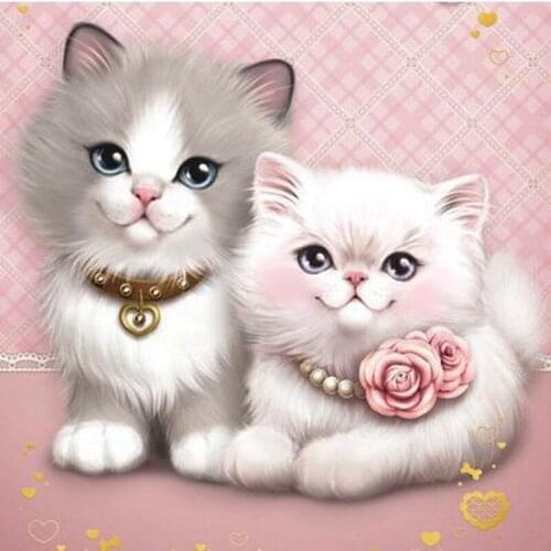 DIY Diamond Painting Cat Cross Stitch Full Diamond Embroidery Cartoon Rhinestone Mosaic Kids Home Decor diamond painting kits