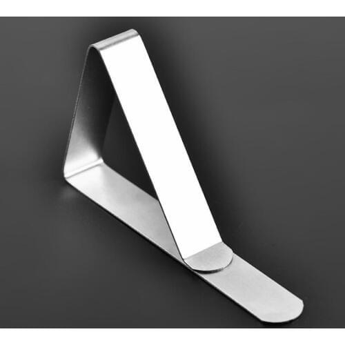 Stainless Steel Tablecloth Cover Clips Triangle Table Cloth Holder Tablecloth Clamps Practical Tools LX6580