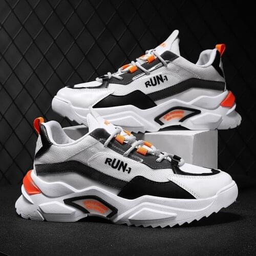 Autumn New Mesh Sneakers Mens Running Shoes Ultralight Breathable Casual Old Dad Shoes Anti-Slip Male Sports Tennis Shoe 39-44