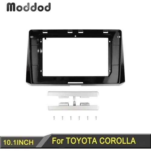 10.1 Inch Radio Fascia for Toyato Corolla 2019 Stereo GPS DVD Install Surround Trim Panel Dash Kit Android Player Frame Bezel