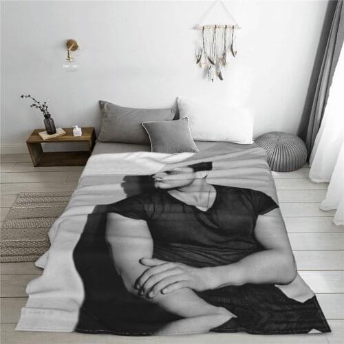 Portable warm flannel Sebastians Stan blanket Soldier blankets for Sofa Sherpa Fleece Bedspread Wrap