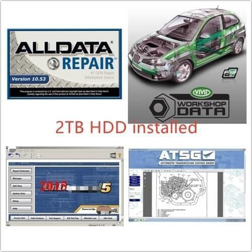 2020 alldata software 10.53v mit//chell od 5 auto repair date 7 software usb 3.0 in 2tb workshop free shipping