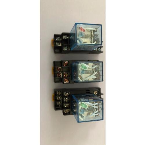 Intermediate relay MY2NJ MY3NJ MY4NJ small electromagnetic relay Power Relay with Base AC12V AC24V DC12V DC24V AC110V AC220V