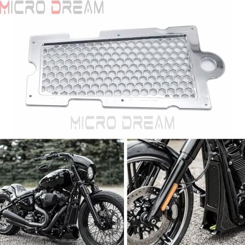 For Harley Softail Slim FLSL Street Bob FXBB Honeycomb Mesh Radiator Guard Grille Radiator Shield Protection Cover FXLR 2018-up