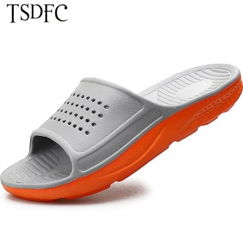 Men Slippers Casual Black Gray Shoes Plus Size 46 47 Non-slip Slides Bathroom Summer Beach Sandals EVA Soft Sole Flip Flops Man