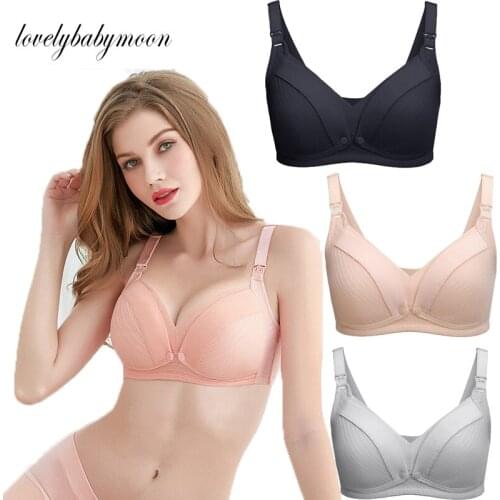 Maternity Nursing Bra Pregnant Women Mother Mama Open Breast Bra Cotton Wire Free Sleep Underwear Lactating Nursing Bralette