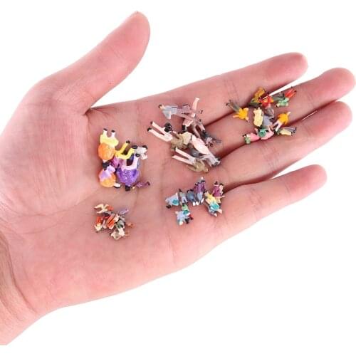 High Quality HO N Scale 1:87-200 Train Model Miniature Passenger Mini Figure For Railway Street People Landscape Layout