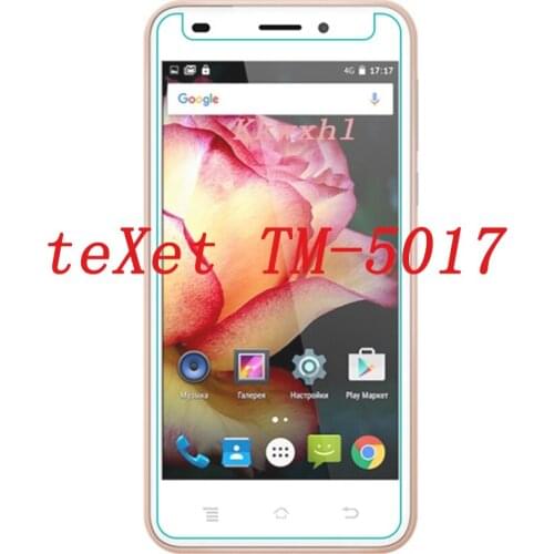 Smartphone Tempered Glass for teXet TM-5017 TM5017 TM 5017 9H Explosion-proof Protective Film Screen Protector cover phone