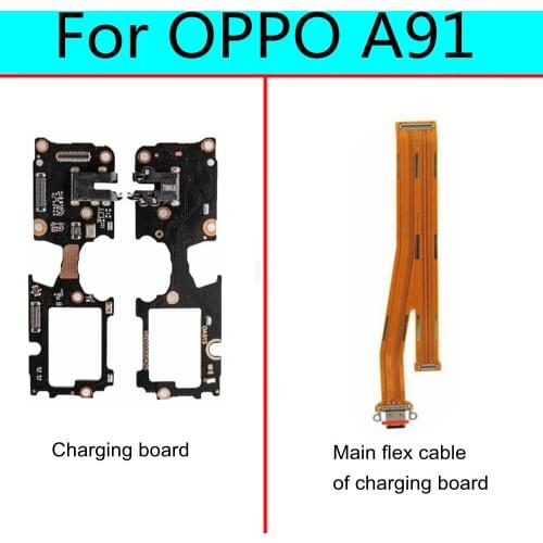 For OPPO A91 USB Charging Dock Port Connector main Microphone Mic Audio jack Board flex cable