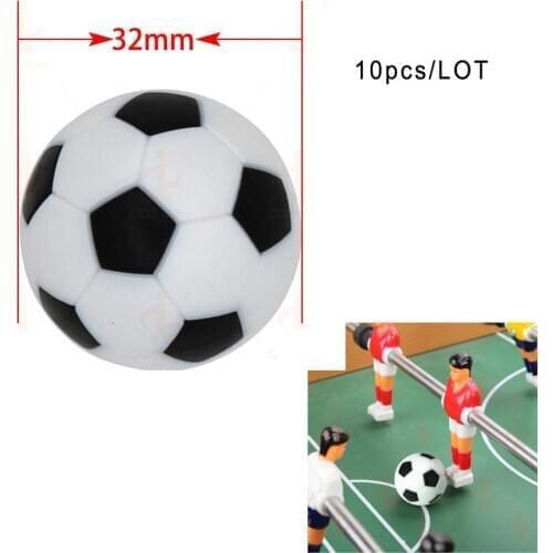 10pcs Diameter 32mm plastic resin solid football table tennis accessories Will not fade football