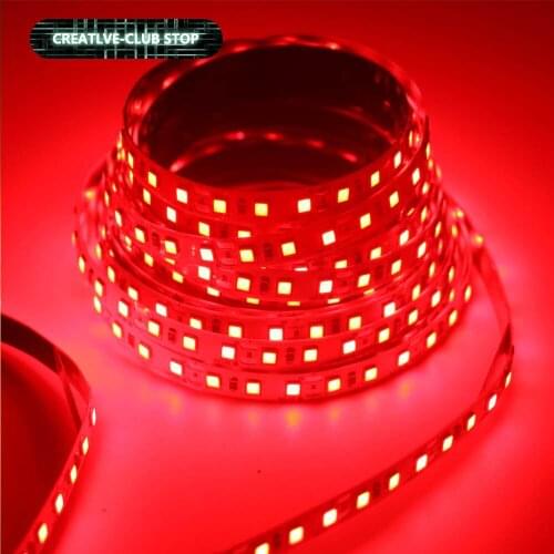 5M / Roll Led Strips SMD 2835 Luminous Flux More Higher Red LED Strip Lights 120LEDs/M DC12V Not Waterproof TV Lamp String Decor