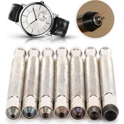 7pcs 3.0mm-7.0mm Watch Crown Winder Screw Manual Mechanical Winding Watch Crowns Watch Repair Tool Kit for Watchmaker New