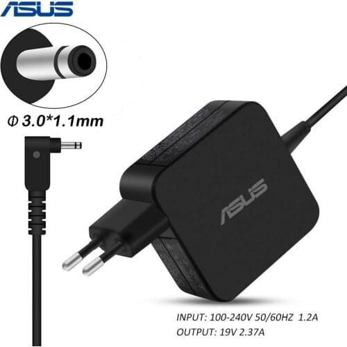 19V 2.37A 45W DC 3.0*1.1mm Laptop AC Power Charger adapter with Light For Asus UX21 UX31 C200 Series Laptop