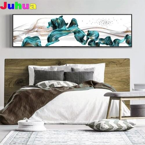 Landscape DIY Diamond Painting Full Square Round Abstract blue 5d Diamond Embroidery mosaic home Decor drop shipping nordic art