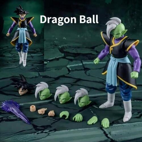 Anime Peripheral Dragon Ball Zamas Black Goku Dual Form Model Decoration Toy Figure Collection Christmas Birthday Gift