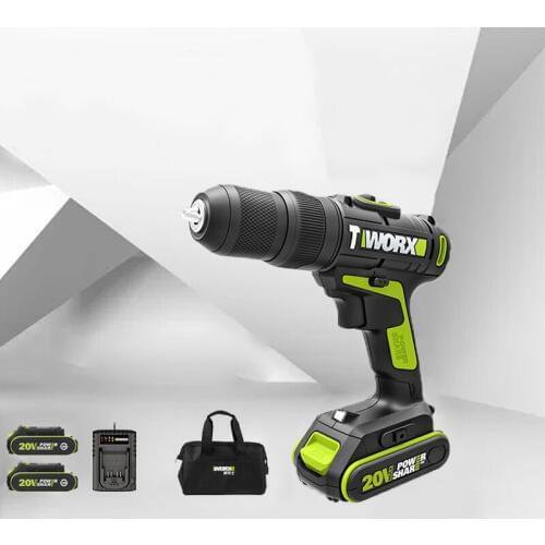 20Volt Mini Wireless Drill Max Electric Screwdriver Cordless Drill Power Driver DC Lithium-Ion Battery 2-Speed Wood Steel