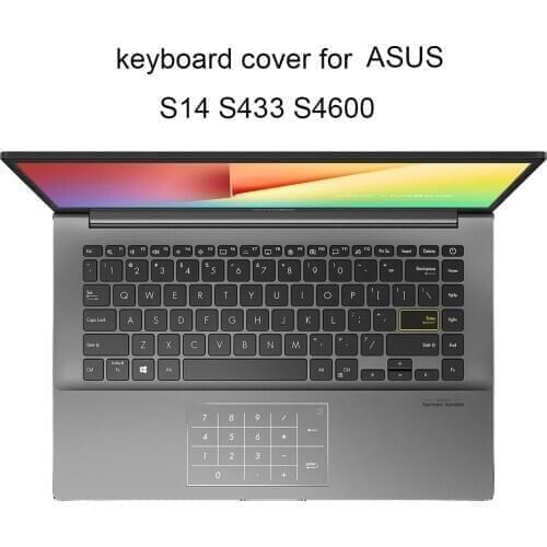 Keyboard Covers 2020 for ASUS Vivobook S14 S433 S4600 14 X413 F413 K413 TPU laptop keyboards dust cover soft silcone transparent