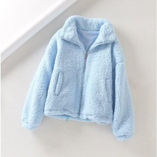Elegant Faux Fur Coat Women Autumn Winter Warm Soft Zipper Jacket Female Plush Overcoat Pocket Casual Teddy Outwear