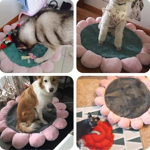 Fleece Soft Flower children Mat Cushion Princess Beds For Girl Winter Warm Cushion Sofa Protector