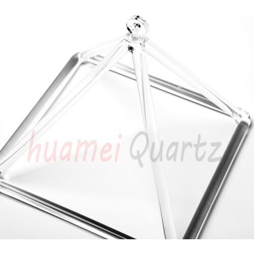 Crystal Singing Pyramid Using for Meditation and Healing 8 inch