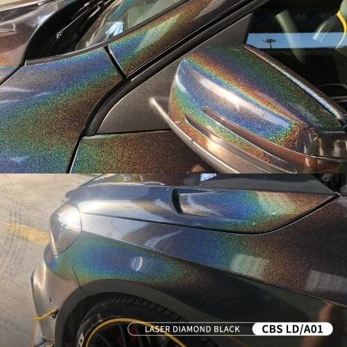Carbins Laser Diamond Series pvc Adhesive Stretchable Quality For Car Body Stickers Safety Wrap Vinyl Film