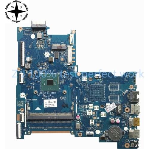 For HP 15-AC 250 G4 Series Laptop Motherboard ABQ52 LA-C811P With SR29E N3700 CPU 815249-501 815249-001 100% Tested Fast Ship