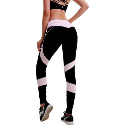 Fashion Womens Fitness Leggings Stitching Hips Slimming Yo-ga Pants Sports Leggings Sexy Woman Pants Women Fashion