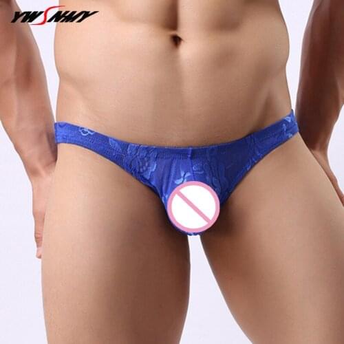 YWSNHMY 2pcs Mens nylon briefs for men lace sexy mens underwear gay cueca breathable sexy lingerie men sexy renda briefs short