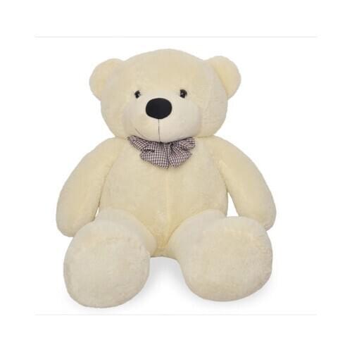 Stuffed animal 80 cm teddy bear plush toy soft bear doll white colour gift w2916