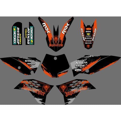 New Team Graphic Background Decal Sticker For KTM SX65 SX 65 2009 2010 2011 2012