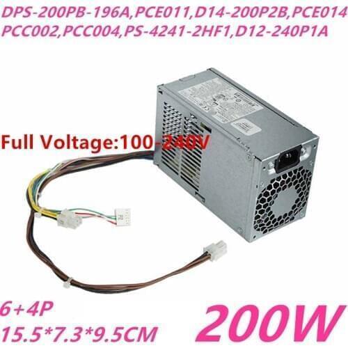 New PSU For HP 400 600 800G1 G2 6Pin 200W Power Supply DPS-200PB-196A PCE011 PS-4201-1HA PS-4201-1HB PS-4201-2HF PS-4241-2HF1
