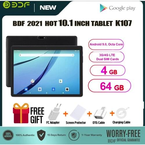 BDF 2021 New 7 Inch Tablet Pc Android 7.0 Quad Core Tablets 2GB/16GB WiFi Bluetooth Google Play IPS LCD Display Cheap Kids Tab