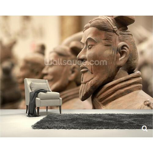 Custom vintage wallpaper, China Terracotta Warriors,3D photo mural for living room bedroom dining backdrop waterproof wallpaper