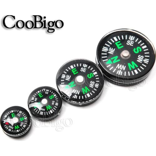 5pcs Mini Compass Portable Button Survival Guide North Navigation Handheld Design Tools Outdoor Camping Hiking Equipment