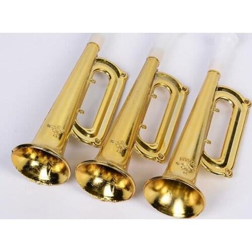 Gold Horn Trumpet Children Boy Girl School Cheering Props Noise Maker Toys Party Gift wedding birthday