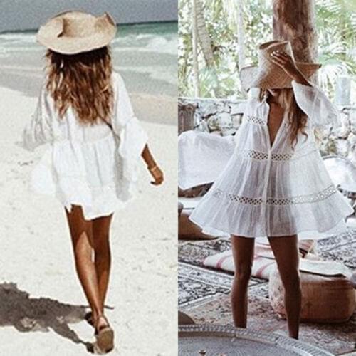 Women Bikini BOHO Swimwear Beachwear Swimsuit Cover Up Beach Dress