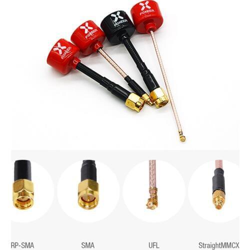 1pcs 5.8G 2.3Dbi Foxeer Lollipop TX RX RHCP FPV Antenna SMA/RP-SMA compatible Foxeer Transmitter for FPV Racing Drone Quadcopter