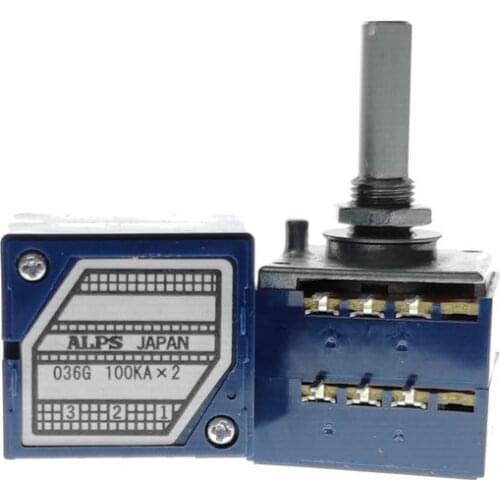 1PCS Japan ALPS RK27 DIP6 Dual-unit Rotary Potentiometers A10K A20K A50K A100K A250K A500K