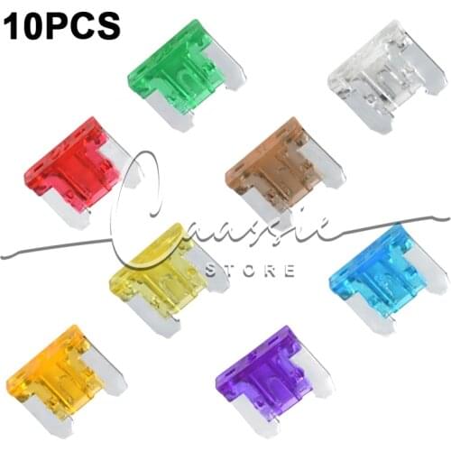 10PCS Car Truck MINI Standard Micro Blade Fuse 2 3 5 7.5 10 15 20 25 30 35 Amp ATM APM Auto Automotive