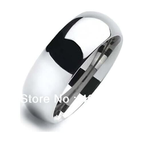 20pcs/Lot Wholesales Free Shipping USA Hot Selling 8MM Tungsten High Polished Comfort Fit Domed Wedding Band Ring