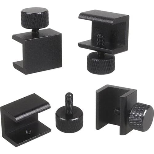 For 3D Pritner Glass Heated Bed Clip Adjustable Heatbed Clamps Clips Aluminium Alloy Hotbed Build Platform Retainer 4pcs C7AB