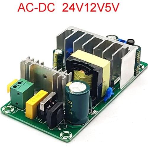 AC-DC 100W 24V12V5V Switching Power Supply Board High Power Industrial Power Supply Module 2 Channel Output With Adjustment