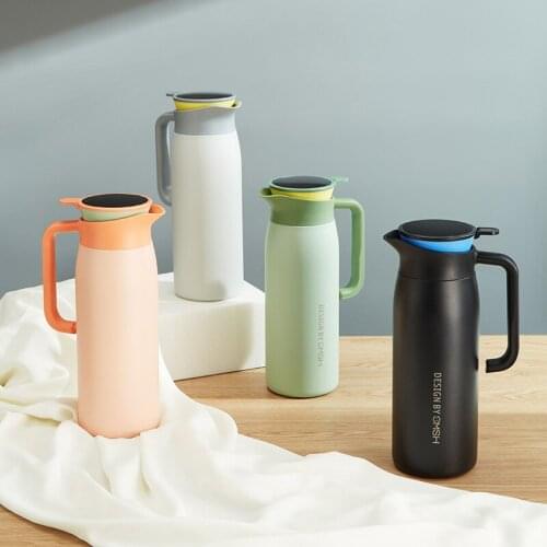 Household Stainless Steel Vacuum Simple Kettle Push-type Portable Kettle Smart Insulation Kettle Large Capacity