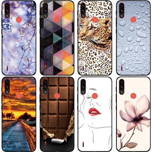 For MOTO E7 POWER Case Rose Wolf Cute Patterned Cover Soft Silicon Phone Case for Moto E7 Power Top Quality