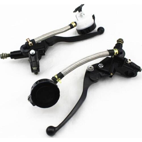 Black Hydraulic Brake Clutch Lever Master Cylinder For 22mm 7/8" Handlebar Motorcycle Bike Honda Yamaha Kawasaki Suzuki Custom